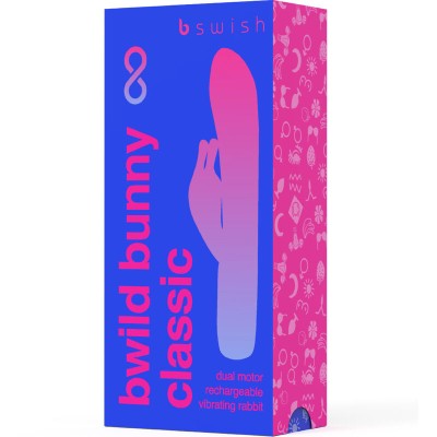 BWILD BUNNY INFINITE CLASSIC VIBRADOR RECARGABLE SILICONA AZULD-236029