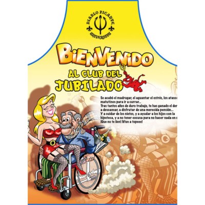 DIABLO PICANTE - AVENTAL JUBILATE TEXTO EM ESPANHOL - D-236718 - Dona Pimenta