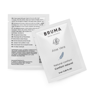 BRUMA - GEL DESLIZANTE DE ALOE VERA NATURAL CONFORT 6 ML - D-236045 - Dona Pimenta