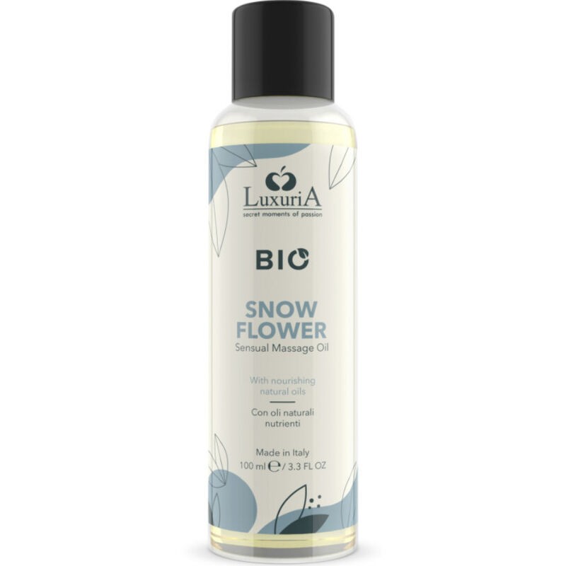 INTIMATELINE LUXURIA - ÓLEO DE MASSAGEM BIO SNOW FLOR 100 ML - D-236886 - Dona Pimenta