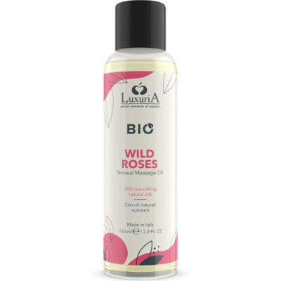 INTIMATELINE LUXURIA - ÓLEO DE MASSAGEM BIO ROSAS SELVAGENS 100 ML - D-236894 - Dona Pimenta