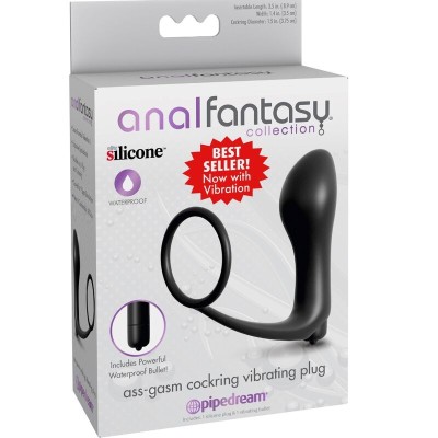 PLUG VIBRADOR DE ANAL COCKRING ASS-GASM D-236537