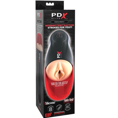 PDX ELITE - STROKER FUCK-O-MATIC VAGINA DUPLA VIBRAÇÃO PÊNIS E TESTÍCULOS MASTURBADOR - D-236578 - Dona Pimenta