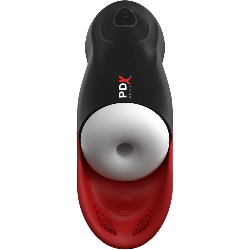 PDX ELITE - MASTURBADOR FAP-O-MATIC PRO STROKER COM BASE DE TESTÍCULOS - D-236584 - Dona Pimenta