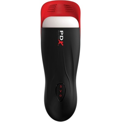 PDX ELITE - MASTURBADOR FAP-O-MATIC PRO STROKER COM BASE DE TESTÍCULOS - D-236584 - Dona Pimenta