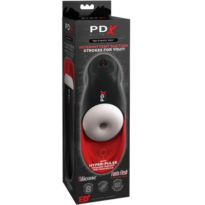 PDX ELITE - MASTURBADOR FAP-O-MATIC PRO STROKER COM BASE DE TESTÍCULOS - D-236584 - Dona Pimenta