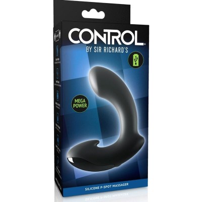 SIR RICHARDS - MASSAGEADOR PRÓSTATA P-POINT DE SILICONE PRETO D-236586