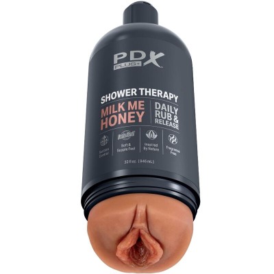 PDX PLUS - MASTURBADOR DE STROKER DE DESIGN DISCRETO COM GARRAFA DE SHAMPOO MILK ME HONEY CANDY - D-236611 - Dona Pimenta