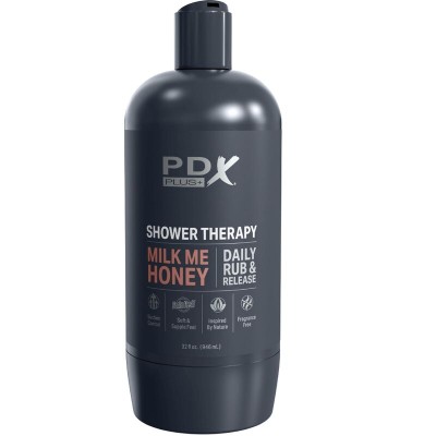 PDX PLUS - MASTURBADOR DE STROKER DE DESIGN DISCRETO COM GARRAFA DE SHAMPOO MILK ME HONEY CANDY - D-236611 - Dona Pimenta