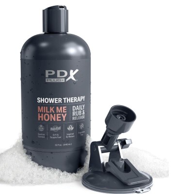 PDX PLUS - MASTURBADOR DE STROKER DE DESIGN DISCRETO COM GARRAFA DE SHAMPOO MILK ME HONEY CANDY - D-236611 - Dona Pimenta