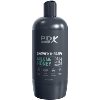 PDX PLUS - MASTURBADOR DE STROKER DE DESIGN DISCRETO COM GARRAFA DE SHAMPOO DE MEL MILK ME - D-236612 - Dona Pimenta