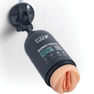 PDX PLUS - MASTURBADOR STROKER DE DESIGN DISCRETO COM FRASCOS DE SHAMPOO ESFOLIANTE CALMANTE - D-236614 - Dona Pimenta