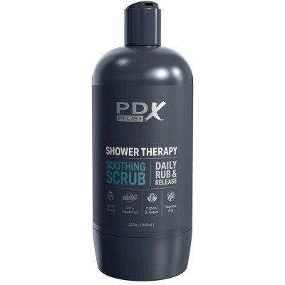 PDX PLUS - MASTURBADOR STROKER DE DESIGN DISCRETO COM FRASCOS DE SHAMPOO ESFOLIANTE CALMANTE - D-236614 - Dona Pimenta