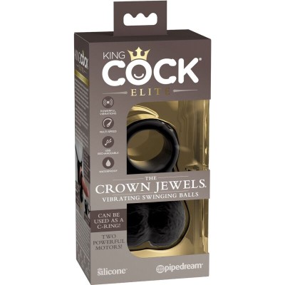 KING COCK ELITE - ANEL VIBRATÓRIO DE TESTÍCULOS DE SILICONE - D-236634 - Dona Pimenta