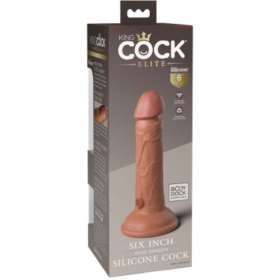 KING COCK ELITE - DILDO DE SILICONE REALISTA 15,2 CM CANDY - D-236616 - Dona Pimenta