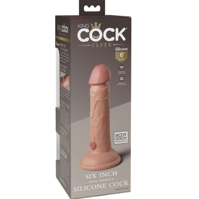 KING COCK ELITE - DILDO DE SILICONE REALISTA 15,2 CM - D-236617 - Dona Pimenta