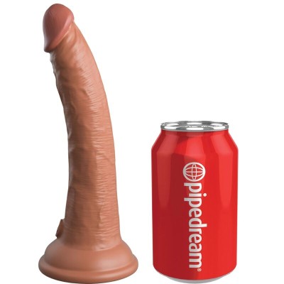 KING COCK ELITE - DILDO DE SILICONE REALISTA 17,8 CM CANDY - D-236619 - Dona Pimenta