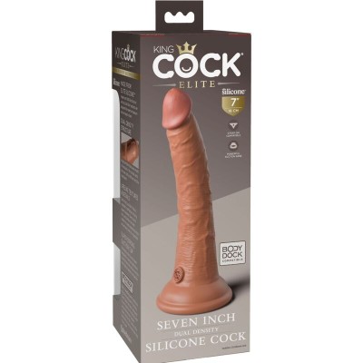 KING COCK ELITE - DILDO DE SILICONE REALISTA 17,8 CM CANDY - D-236619 - Dona Pimenta