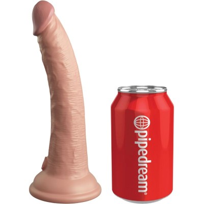 KING COCK ELITE - DILDO SILICONE REALISTA 17,8 CM - D-236620 - Dona Pimenta