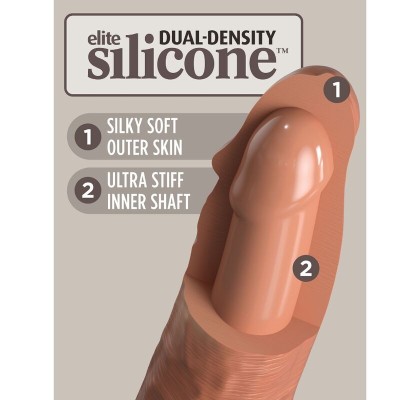 KING COCK ELITE - DILDO DE SILICONE REALISTA 20,3 CM CANDY - D-236622 - Dona Pimenta