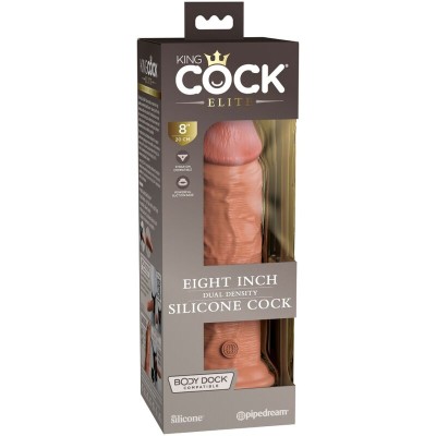 KING COCK ELITE - DILDO DE SILICONE REALISTA 20,3 CM CANDY - D-236622 - Dona Pimenta