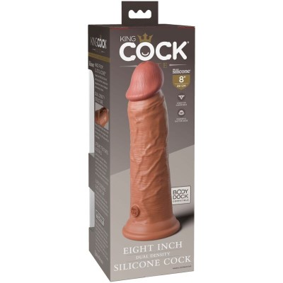 KING COCK ELITE - DILDO DE SILICONE REALISTA 20,3 CM CANDY - D-236622 - Dona Pimenta