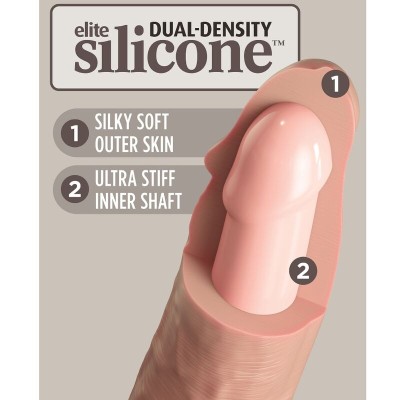 KING COCK ELITE - DILDO SILICONE REALISTA 20,3 CM - D-236623 - Dona Pimenta