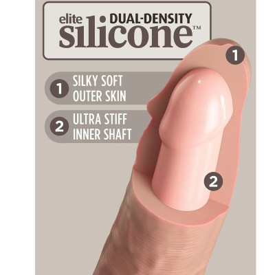 KING COCK ELITE - DILDO SILICONE REALISTA 23 CM - D-236624 - Dona Pimenta