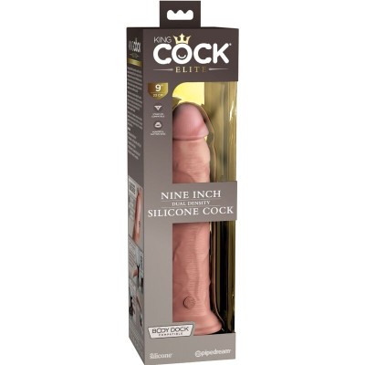 KING COCK ELITE - DILDO SILICONE REALISTA 23 CM - D-236624 - Dona Pimenta