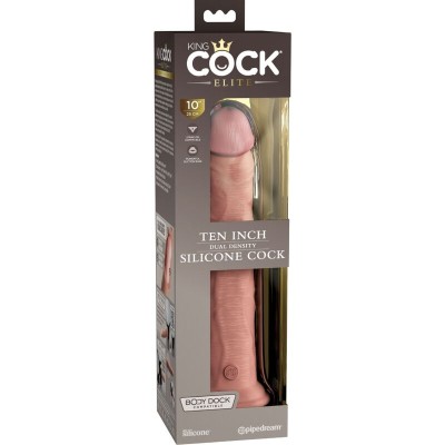 KING COCK ELITE - DILDO SILICONE REALISTA 25,4 CM - D-236625 - Dona Pimenta