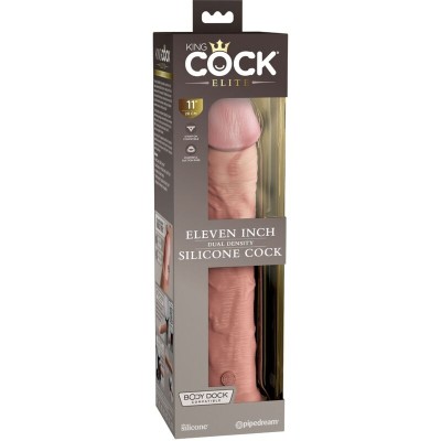 KING COCK ELITE - DILDO SILICONE REALISTA 28 CM - D-236627 - Dona Pimenta