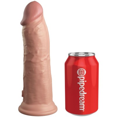 KING COCK ELITE - VIBRAÇÃO REALÍSTICA E DILDO DE SILICONE 20,3 CM - D-236632 - Dona Pimenta