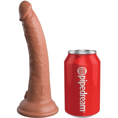 KING COCK ELITE - ARNÊS CONFORTÁVEL AJUSTÁVEL COM DILDO 17,8 CM - D-236639 - Dona Pimenta