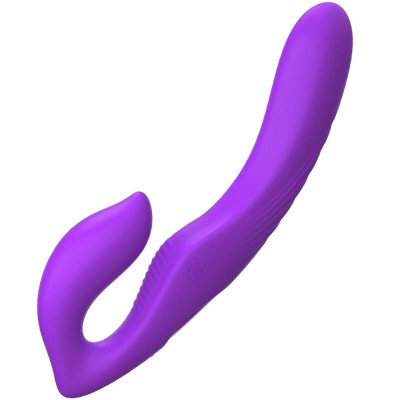 VIBRADOR DE DUPLA PENETRAÇÃO CONTROLE REMOTO 9 NÍVEIS VIOLETA D-236568