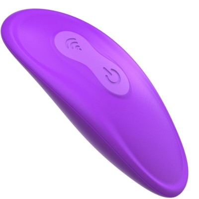 VIBRADOR DE DUPLA PENETRAÇÃO CONTROLE REMOTO 9 NÍVEIS VIOLETA D-236568