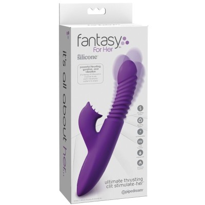 FANTASY FOR HER  - ESTIMULADOR DE CLITÓRIS COM OSCILAÇÃO DE CALOR E FUNÇÃO DE VIBRAÇÃO VIOLETA - D-236569 - Dona Pimenta