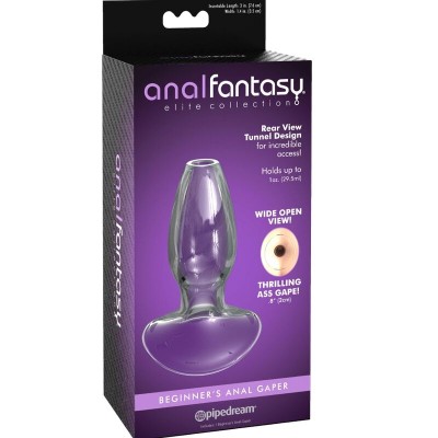 COLEÇÃO ANAL FANTASY ELITE - DILATOR ANAL GAPER PARA INICIANTES CRISTAL TAMANHO S - D-236563 - Dona Pimenta