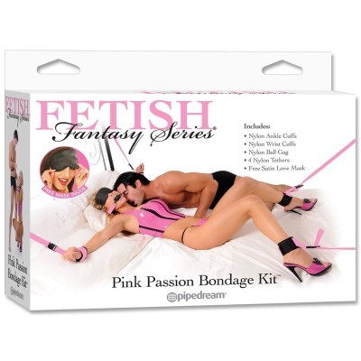 FETISH FANTASY SERIES  - KIT BONDAGE ROSA - D-236550 - Dona Pimenta