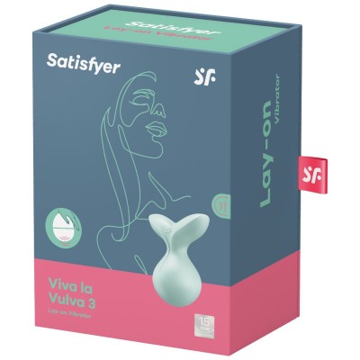 VIBRADOR SATISFYER VIVA LA VULVA 3 LAY-ON - D-232817 - Dona Pimenta