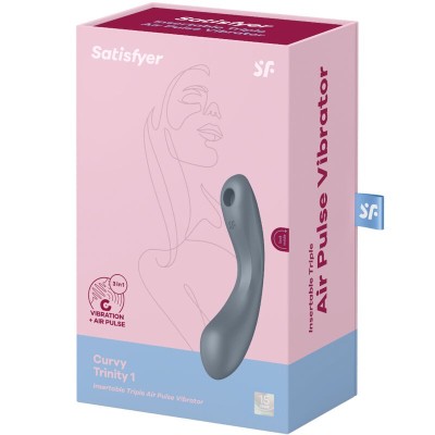 SATISFYER - CURVA TRINITY 1 AIR PULSE VIBRAÇÃO  - D-235017