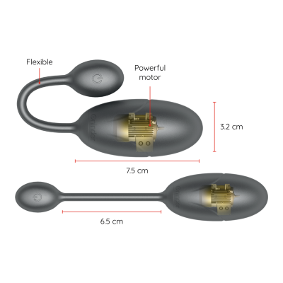 ONINDER - OVO VIBRANTE TÓQUIO 7,5 X 3,2 CM APLICATIVO GRATUITO