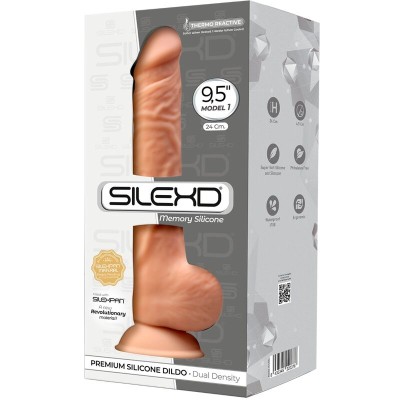 SILEXD - MODELO 1 PÊNIS REALÍSTICO PREMIUM SILEXPAN SILICONE 24 CM - D-237242 - Dona Pimenta