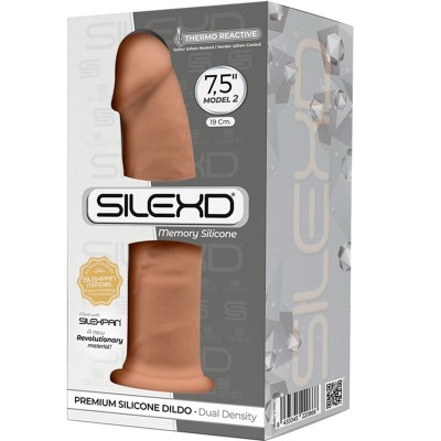 SILEXD - MODELO 2 PÊNIS REALÍSTICO PREMIUM SILEXPAN SILICONE CARAMELO 19 CM - D-237258 - Dona Pimenta