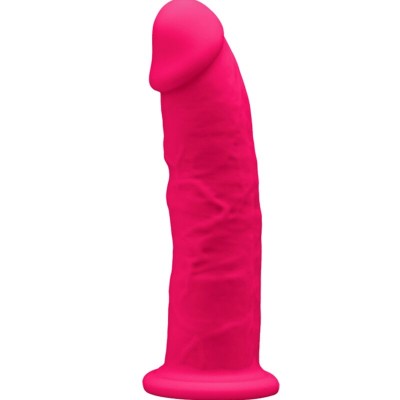 SILEXD - MODELO 2 PÊNIS REALÍSTICO PREMIUM SILEXPAN SILICONE FÚCSIA 15 CM - D-237265 - Dona Pimenta