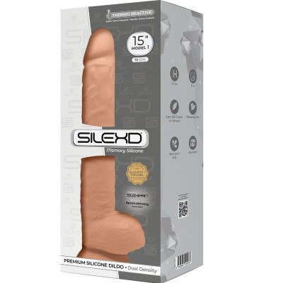 SILEXD - MODELO 1 PÊNIS REALÍSTICO PREMIUM SILEXPAN SILICONE 38 CM - D-237273 - Dona Pimenta