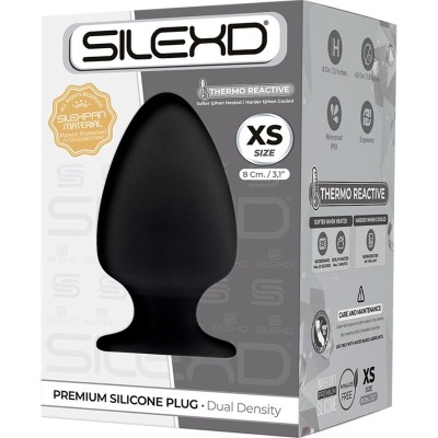 SILEXD - MODELO 1 PLUG ANAL PREMIUM SILEXPAN SILICONE PREMIUM TERMOREATIVO TAMANHO XS - D-237289 - Dona Pimenta