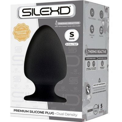 SILEXD - MODELO 1 PLUG ANAL PREMIUM SILEXPAN SILICONE PREMIUM TERMOREATIVO TAMANHO S - D-237290 - Dona Pimenta