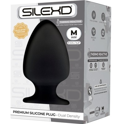 SILEXD - MODELO 1 PLUG ANAL PREMIUM SILEXPAN SILICONE PREMIUM TERMOREATIVO TAMANHO M - D-237291 - Dona Pimenta