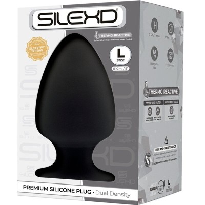 SILEXD - MODELO 1 PLUG ANAL PREMIUM SILEXPAN SILICONE PREMIUM TERMOREATIVO TAMANHO L - D-237292 - Dona Pimenta