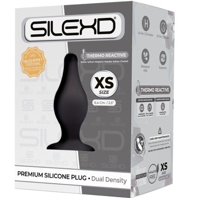 SILEXD - MODELO 2 PLUG ANAL PREMIUM SILEXPAN SILICONE PREMIUM TERMOREATIVO TAMANHO XS - D-237293 - Dona Pimenta